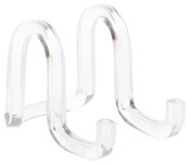 Plymor Clear Acrylic Ribbon-Style Display Easel, 1.875" H x 1.75" W x 2.625" D
