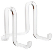 Plymor Clear Acrylic Ribbon-Style Display Easel, 3.75" H x 3.875" W x 5" D
