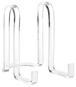 Plymor Clear Acrylic Ribbon-Style Display Easel, 6.125" H x 4" W x 6.5" D