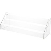 Plymor Clear Acrylic 3-Step Open Front Display Stairs, 6.5" H x 20.25" W x 6.5" D