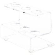 Plymor Clear Acrylic Flatware Display Stand, 3.25" H x 4.5" W x 3" D