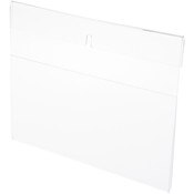Plymor Clear Acrylic Top-Fold Literature Sign Holder Frame (Wall Mount), 10" W x 8" H