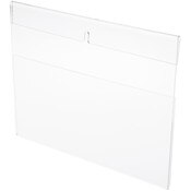 Plymor Clear Acrylic Top-Fold Literature Sign Holder Frame (Wall Mount), 11" W x 8.5" H