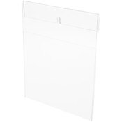 Plymor Clear Acrylic Top-Fold Literature Sign Holder Frame (Wall Mount), 8" W x 10" H