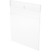 Plymor Clear Acrylic Top-Fold Literature Sign Holder Frame (Wall Mount), 8.5" W x 11" H