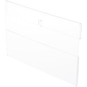 Plymor Clear Acrylic Top-Fold Literature Sign Holder Frame (Wall Mount), 9" W x 6" H