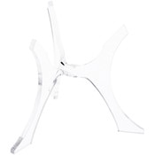 Plymor Clear Acrylic 3-Leg Tri-Pod Display Riser, Holds Egg or Sphere, 2.75" H x 2.5" W x 2.5" D