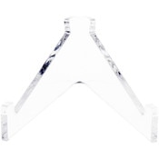 Plymor Clear Acrylic Display Stand Holder for Geode, Mineral or Crystal Cluster, 1.75" H x 2.5" W x 2.5" D