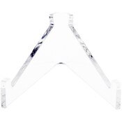 Plymor Clear Acrylic Display Stand Holder for Geode, Mineral or Crystal Cluster, 1.75" H x 2.5" W x 2.5" D