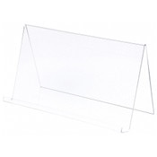 Plymor Clear Acrylic Book Display Easel with 1.75" Ledge With Lip, 19" W x 8.25" D x 10.75" H