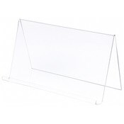 Plymor Clear Acrylic Book Display Easel with 1.75" Ledge With Lip, 19" W x 8.25" D x 10.75" H