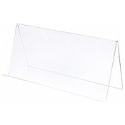 Plymor Clear Acrylic Book Display Easel with 1.875" Flat Ledge, 24" W x 8.5" D x 10.75" H