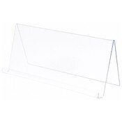 Plymor Clear Acrylic Book Display Easel with 1.75" Ledge With Lip, 24" W x 8.25" D x 10.75" H