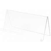 Plymor Clear Acrylic Book Display Easel with 1.75" Ledge With Lip, 24" W x 8.25" D x 10.75" H