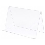 Plymor Clear Acrylic Book Display Easel with 2.875" Flat Ledge, 19" W x 11" W x 12.75" H