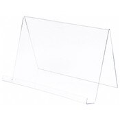 Plymor Clear Acrylic Book Display Easel with 2.75" Ledge With Lip, 19" W x 11" D x 12.75" H