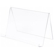 Plymor Clear Acrylic Book Display Easel with 2.75" Ledge With Lip, 19" W x 11" D x 12.75" H