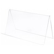 Plymor Clear Acrylic Book Display Easel with 2.875" Flat Ledge, 24" W x 11" W x 12.75" H