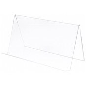 Plymor Clear Acrylic Book Display Easel with 2.875" Flat Ledge, 24" W x 11" W x 12.75" H