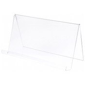 Plymor Clear Acrylic Book Display Easel with 2.75" Ledge With Lip, 24" W x 11" D x 12.75" H