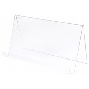 Plymor Clear Acrylic Book Display Easel with 2.75" Ledge With Lip, 24" W x 11" D x 12.75" H