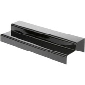 Plymor Black Acrylic 2-Step Solid Back Display Stairs, 3.25" H x 18" W x 6.25" D