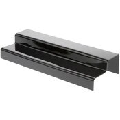 Plymor Black Acrylic 2-Step Solid Back Display Stairs, 3.25" H x 18" W x 6.25" D