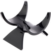 Plymor Black Acrylic Fossil, Mineral or Crystal Display Holder Stand, 1.5" H x 1.75" W x 1.75" D