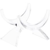 Plymor Clear Acrylic Fossil, Mineral or Crystal Display Holder Stand, 1.5" H x 1.75" W x 1.75" D