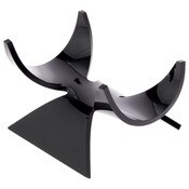 Plymor Black Acrylic Fossil, Mineral or Crystal Display Holder Stand, 1.75" H x 2.875" W x 2.375" D