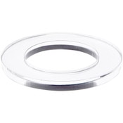 Plymor Clear Acrylic Egg, Marble, Ball or Sphere Thin Display Holder Stand, 0.25" H x 2.5" W