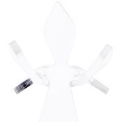 Plymor Clear Acrylic Ball or Sphere Flower Petal Display Holder Stand, 1.375" H x 1.75" W x 1.75" D