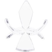 Plymor Clear Acrylic Ball or Sphere Flower Petal Display Holder Stand, 1.875" H x 2.5" W x 2.5" D