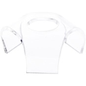 Plymor Clear Acrylic Display Riser for Spheres, 1" H x 2.5" W x 2.5" D