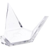 Plymor Clear Acrylic Display Stand Holder for Geode, Mineral or Crystal Cluster, 0.75" H x 1.25" W x 1.25" D