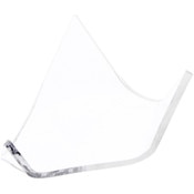 Plymor Clear Acrylic Display Stand Holder for Geode, Mineral or Crystal Cluster, 1.25" H x 2.5" W x 3.25" D