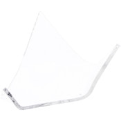 Plymor Clear Acrylic Display Stand Holder for Geode, Mineral or Crystal Cluster, 1.75" H x 3" W x 3.75" D
