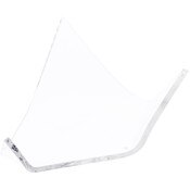 Plymor Clear Acrylic Display Stand Holder for Geode, Mineral or Crystal Cluster, 1.75" H x 3" W x 3.75" D