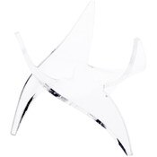 Plymor Clear Acrylic Triangular Display Stand Holder for Geode, Mineral or Crystal Cluster, 2" H x 3.25" W x 3.25" D