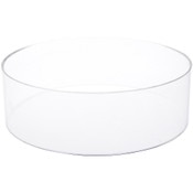Plymor Clear Acrylic Beveled Ball or Sphere Display Holder Stand, 3" H x 10" W