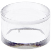 Plymor Clear Acrylic Egg, Marble, Ball or Sphere Display Holder Stand, 0.75" H x 1.25" W