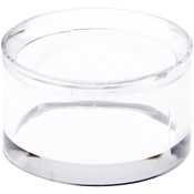 Plymor Clear Acrylic Egg, Marble, Ball or Sphere Display Holder Stand, 1" H x 1.625" W