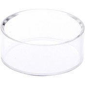 Plymor Clear Acrylic Beveled Egg, Marble, Ball or Sphere Display Holder Stand, 1" H x 2.5" W