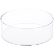 Plymor Clear Acrylic Beveled Ball or Sphere Display Holder Stand, 1.75" H x 5" W