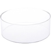 Plymor Clear Acrylic Beveled Ball or Sphere Display Holder Stand, 2.5" H x 7" W