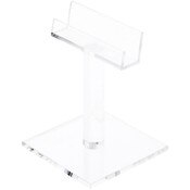 Plymor Clear Acrylic Square Display Stand for Eyeglass Frames, 4" H x 3" W x 3" D