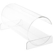 Plymor Clear Acrylic Horizontal Headband or Scarf Display (Countertop), 6.5" H x 12" W x 6.125" D