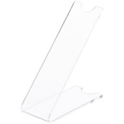Plymor Clear Acrylic Angled Stiletto High-Heel Shoe Display Riser Stand, 3.5" H x 1.375" W x 3" D
