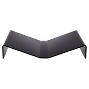 Plymor Black Acrylic Open Book Display Stand, Flat, 12.375" W x 8" D x 2.25" H