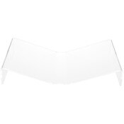 Plymor Clear Acrylic Open Book Display Stand, Flat, 12.375" W x 8" D x 2.25" H